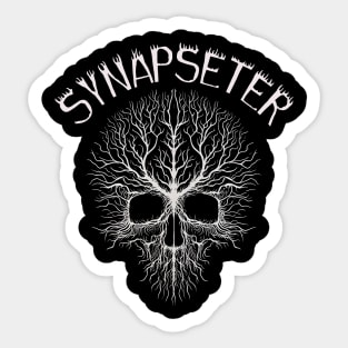 Creepy Nerves Skull Sticker